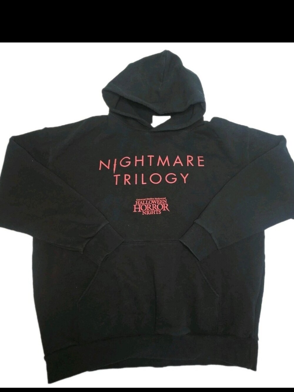 The Weeknd Nightmare Trilogy Hoodie 2XL Universal Studios HHN Black Graphic Pull